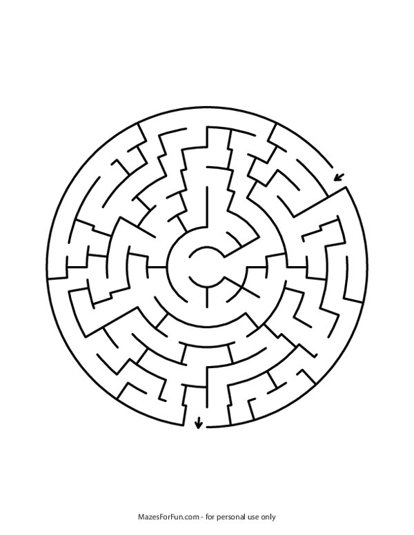 simple circle mazes