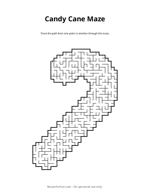 Candy Cane Maze