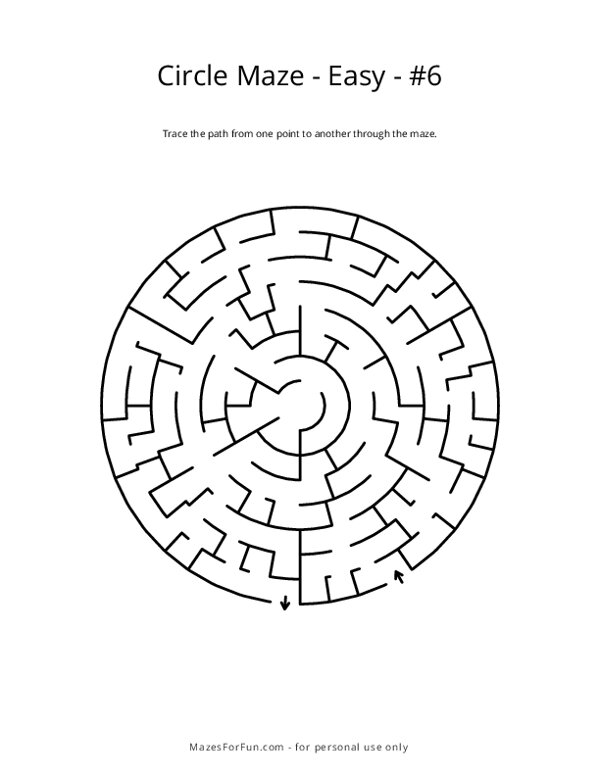Circle Maze - Easy - 6