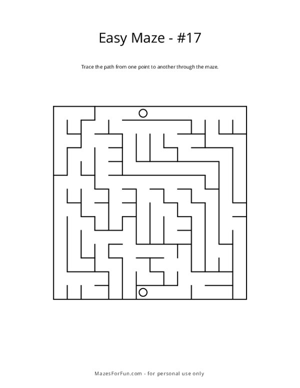Easy Square Maze - 17