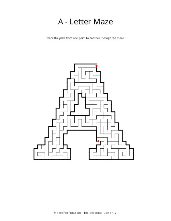 Letter Maze - A