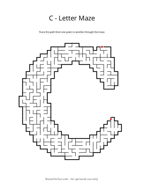 Letter Maze - C