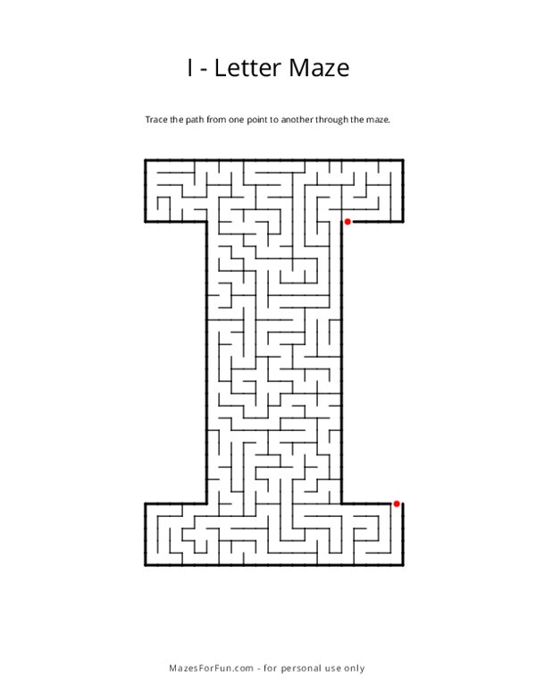 Letter Maze - I